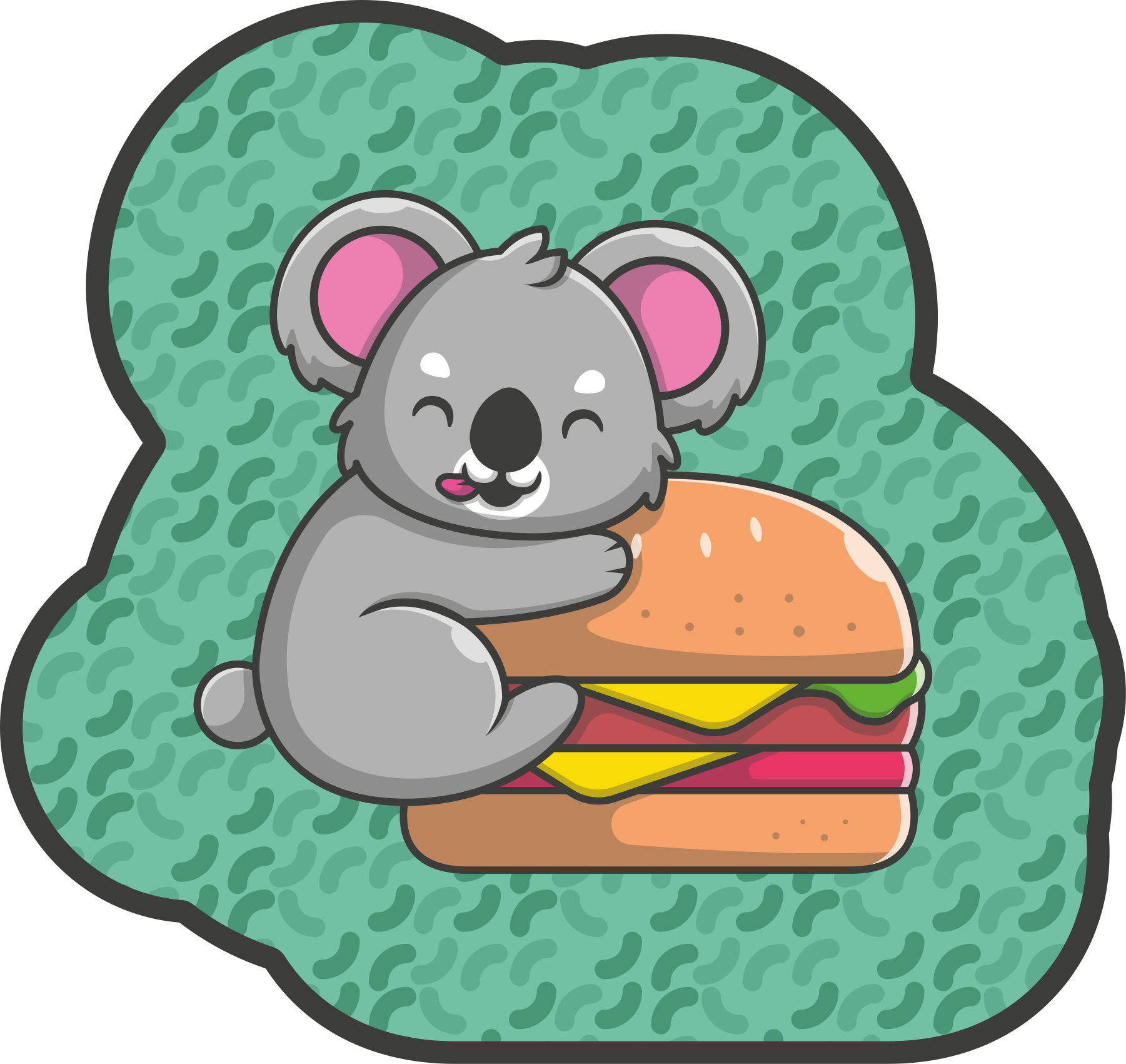 Tapete vinílico para bebés lanche fofo de coala - TenStickers