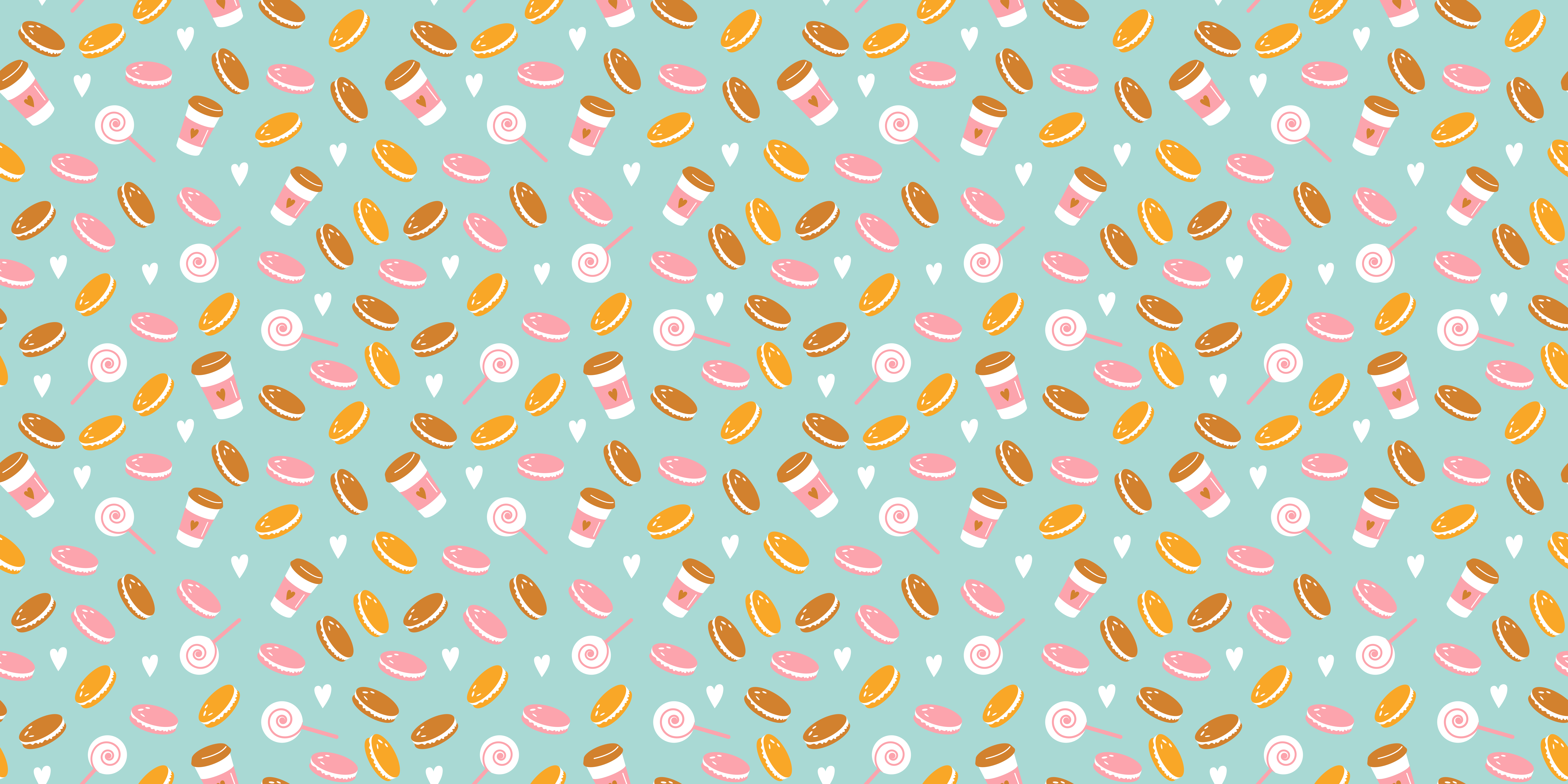 Tapete em vinil infantil coleção de delícias deliciosas - TenStickers