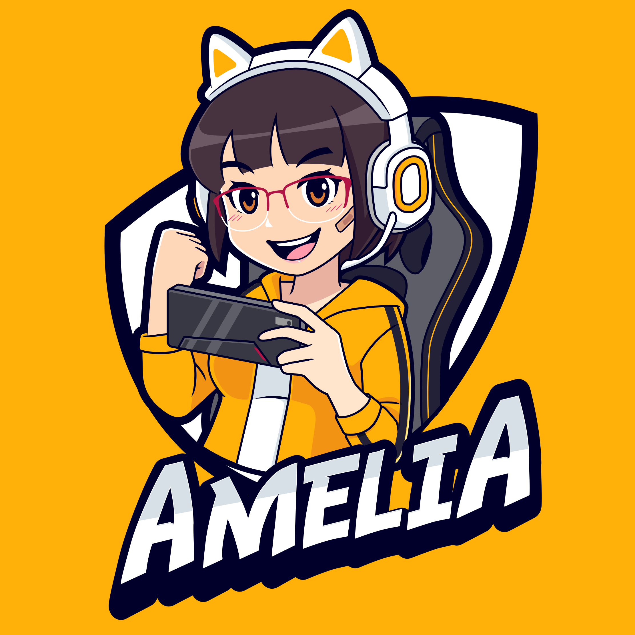 Tapete vinílico juvenil retrato de jogo personalizado - TenStickers