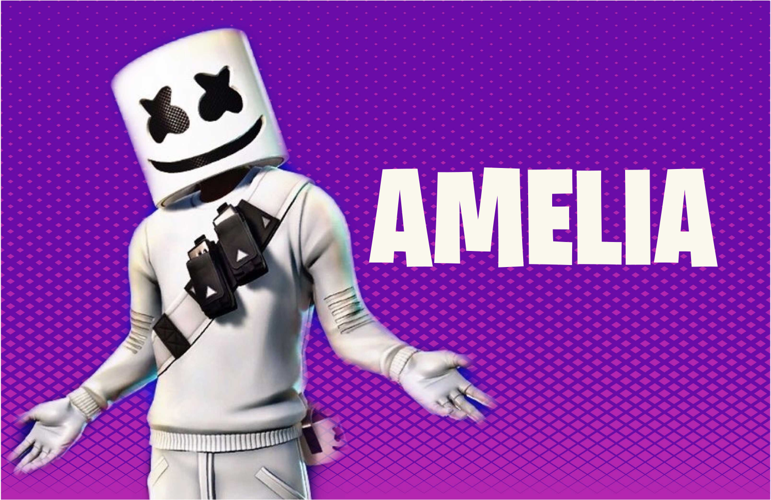 Tapete de quarto de menino de marshmallow de videogame - TenStickers