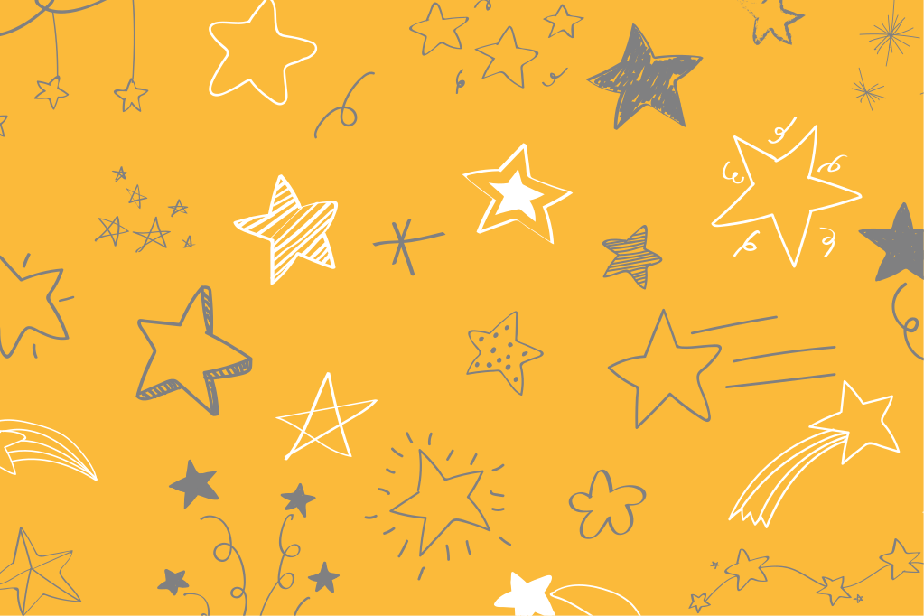 Tapete vinílico estrelas padrões de noites estreladas - TenStickers