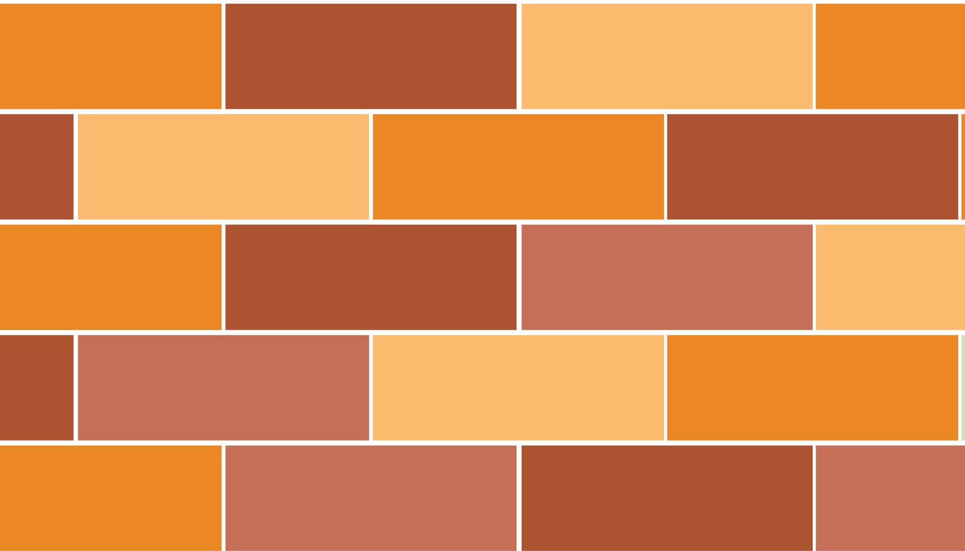 Tapete vinílico casa de banho layout de tijolos coloridos - TenStickers