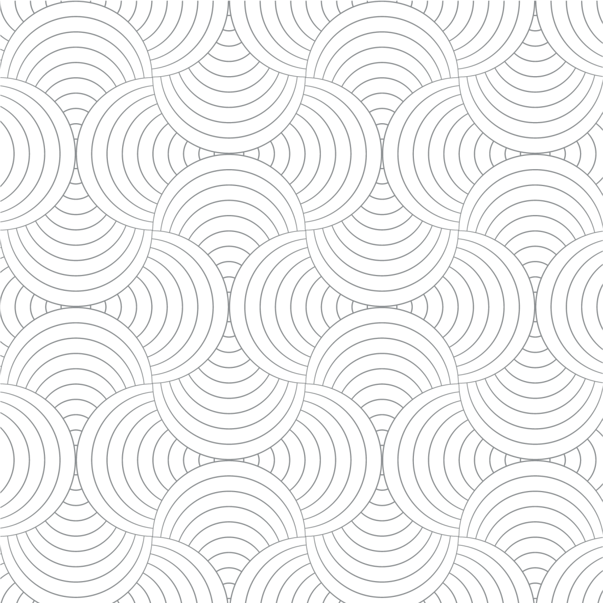 Tapete vinílico minimalista padrão de linha curva - TenStickers