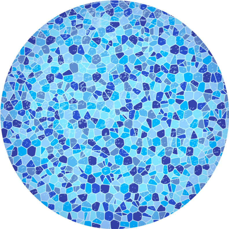 Tapete de vinil mármore textura de mosaico azul - TenStickers
