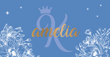 Tapete vinílico juvenil nome floral e inicial - TenStickers