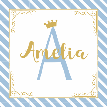 Tapete vinílico com nome estilo básico do nome - TenStickers