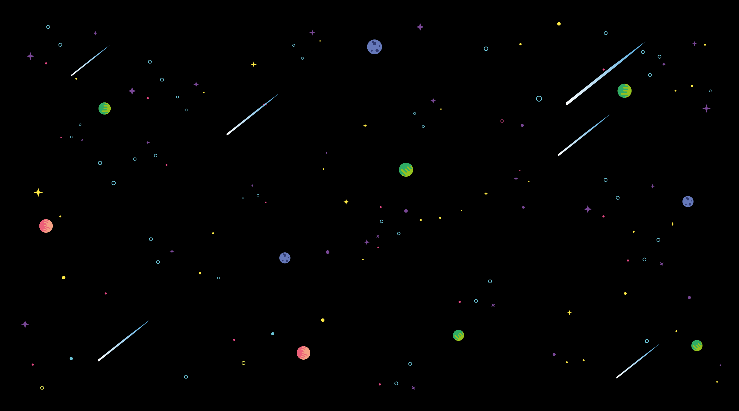 Tapete vinílico estrelas céu estrelado cósmico - TenStickers