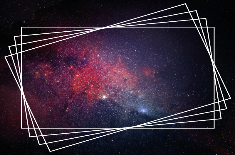 Tapete vinílico moderno padrões de nebulosas cósmicas - TenStickers