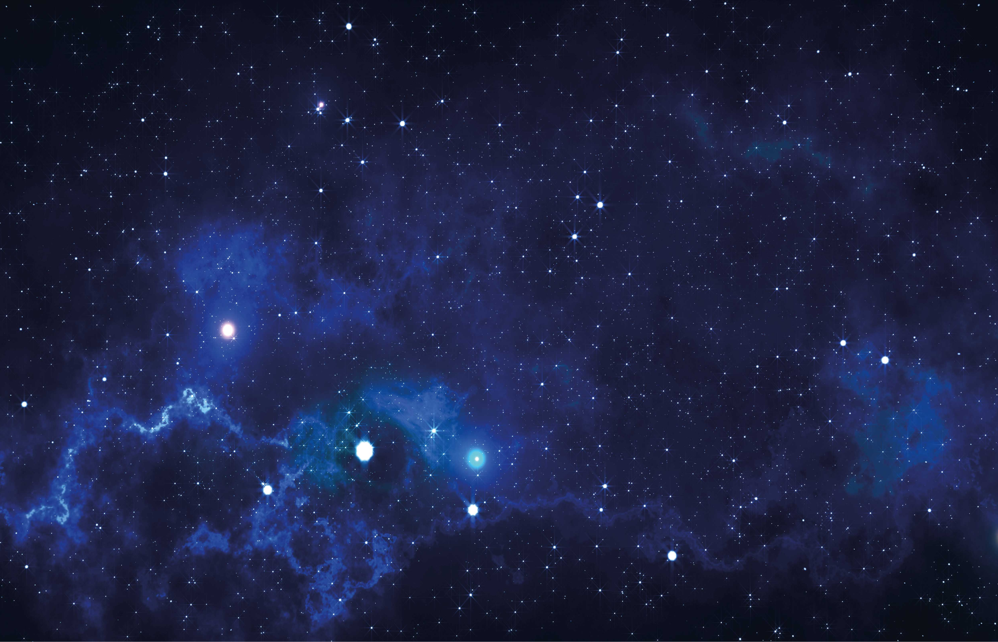 Tapete vinílico estrelas cena de nebulosa cósmica - TenStickers