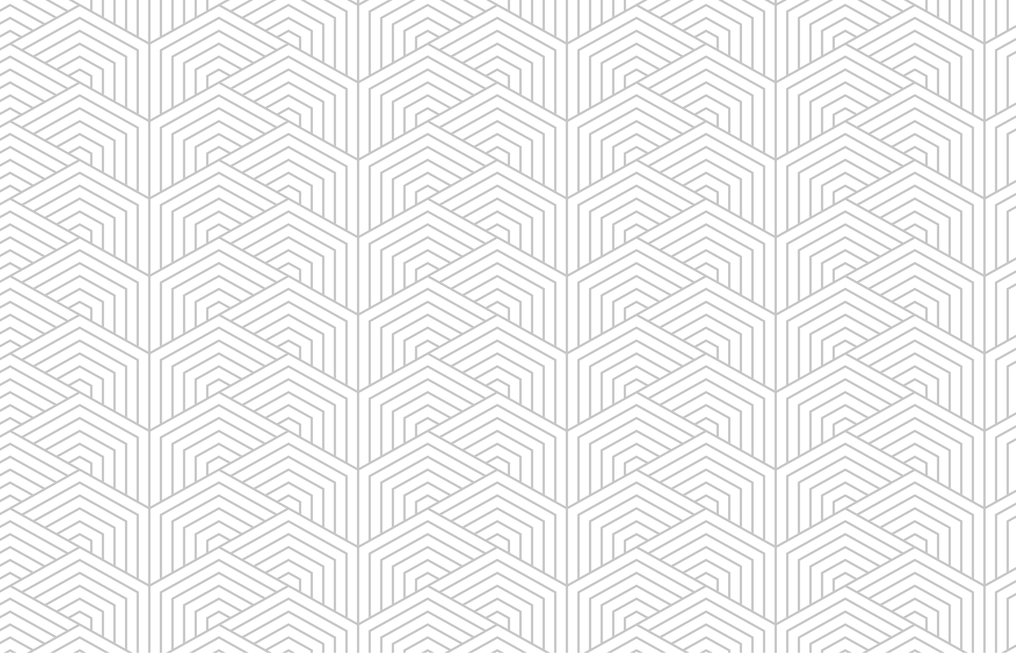 Tapete vinílico geométricas padrão hexagonal cinza - TenStickers