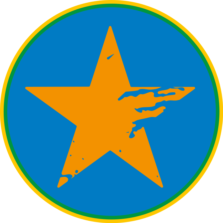 Tapete em vinil infantil sotaque de estrela azul - TenStickers