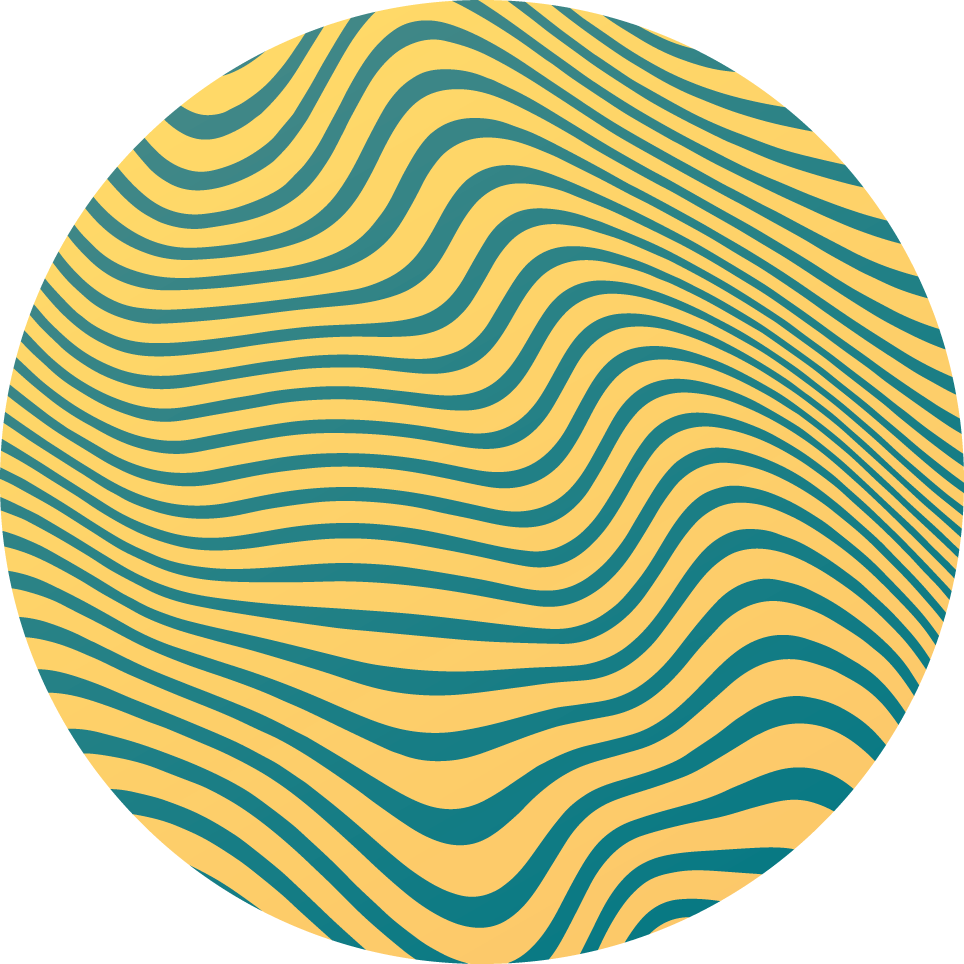 Tapete vinílico às risca conceito de linha curva - TenStickers