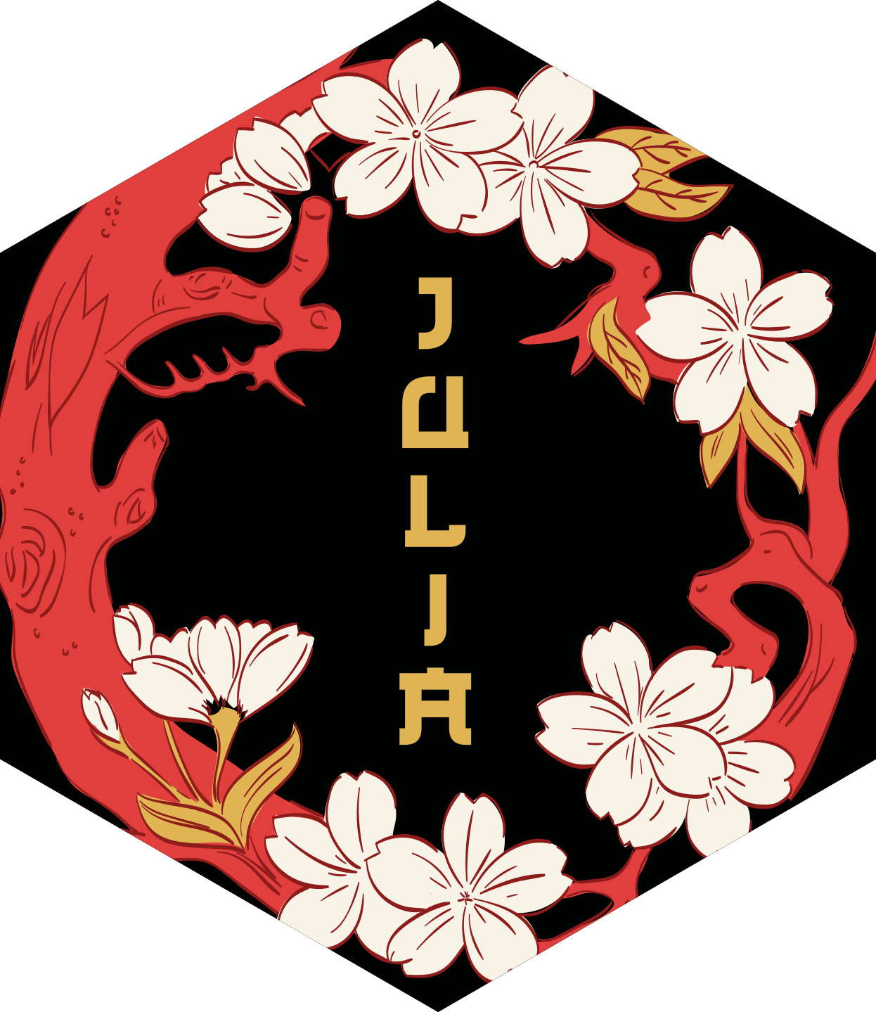 Tapete vinílico com nome harmonia floral personalizada - TenStickers