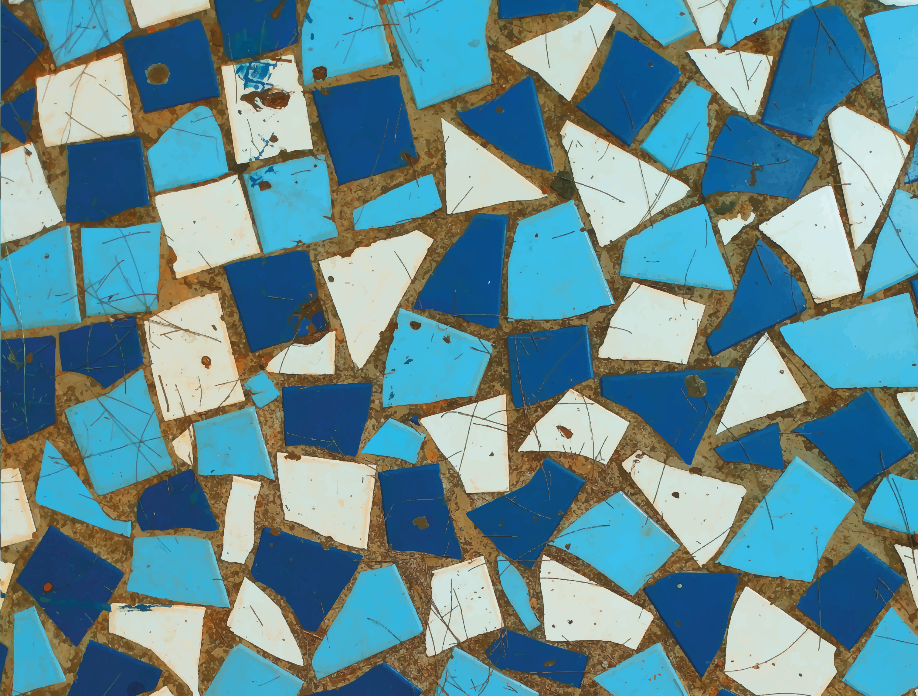 Tapete vinílico mosaico arranjos de mosaicos - TenStickers