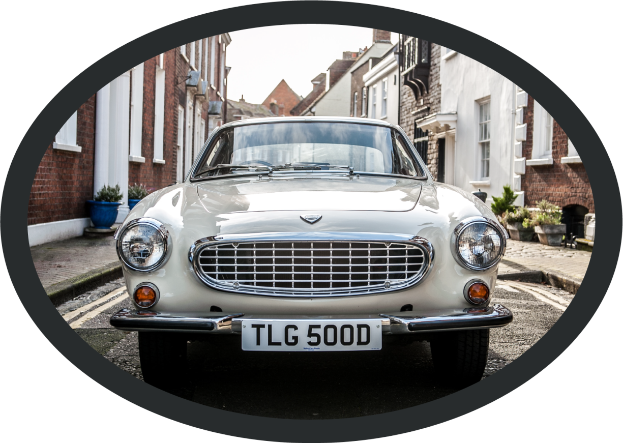 Tapete de vinil vintage volvo p1800 - TenStickers