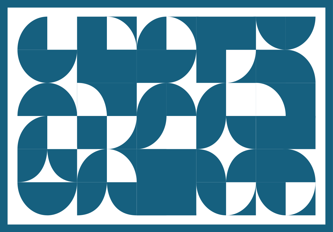 Tapete vinílico geométricas motivo abstrato azul - TenStickers