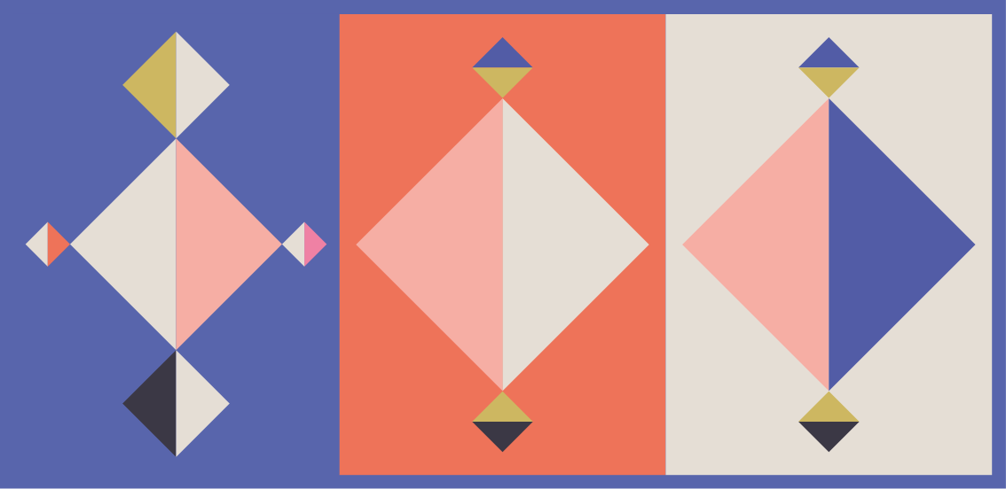 Tapete vinílico geométricas formas modernas abstratas - TenStickers