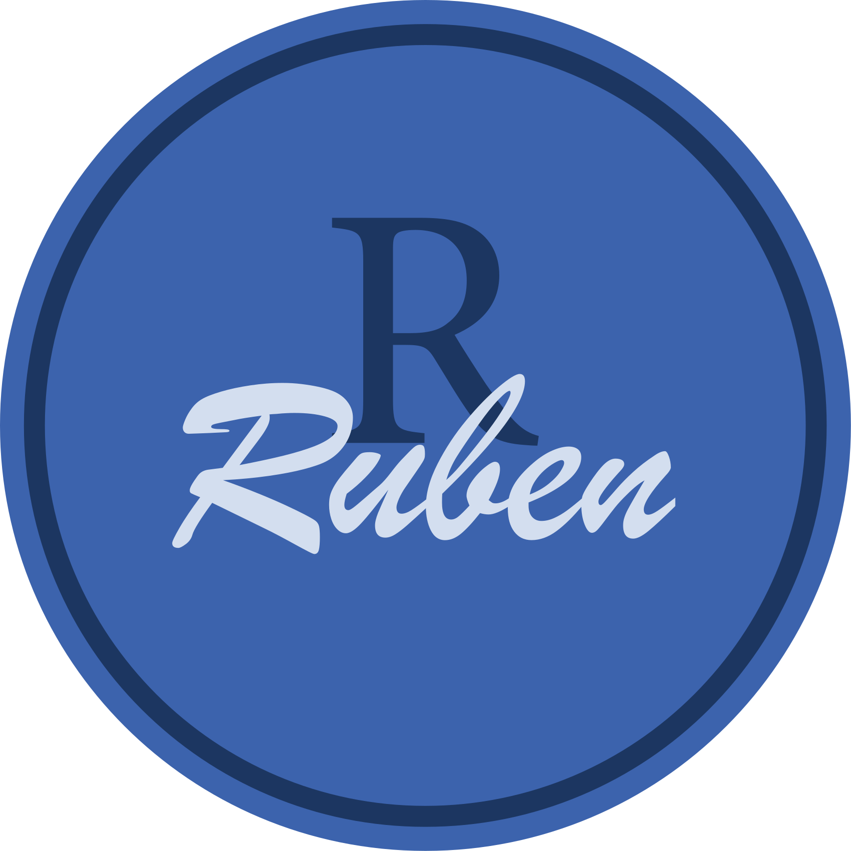 Tapete vinílico com nome círculo personalizado - TenStickers