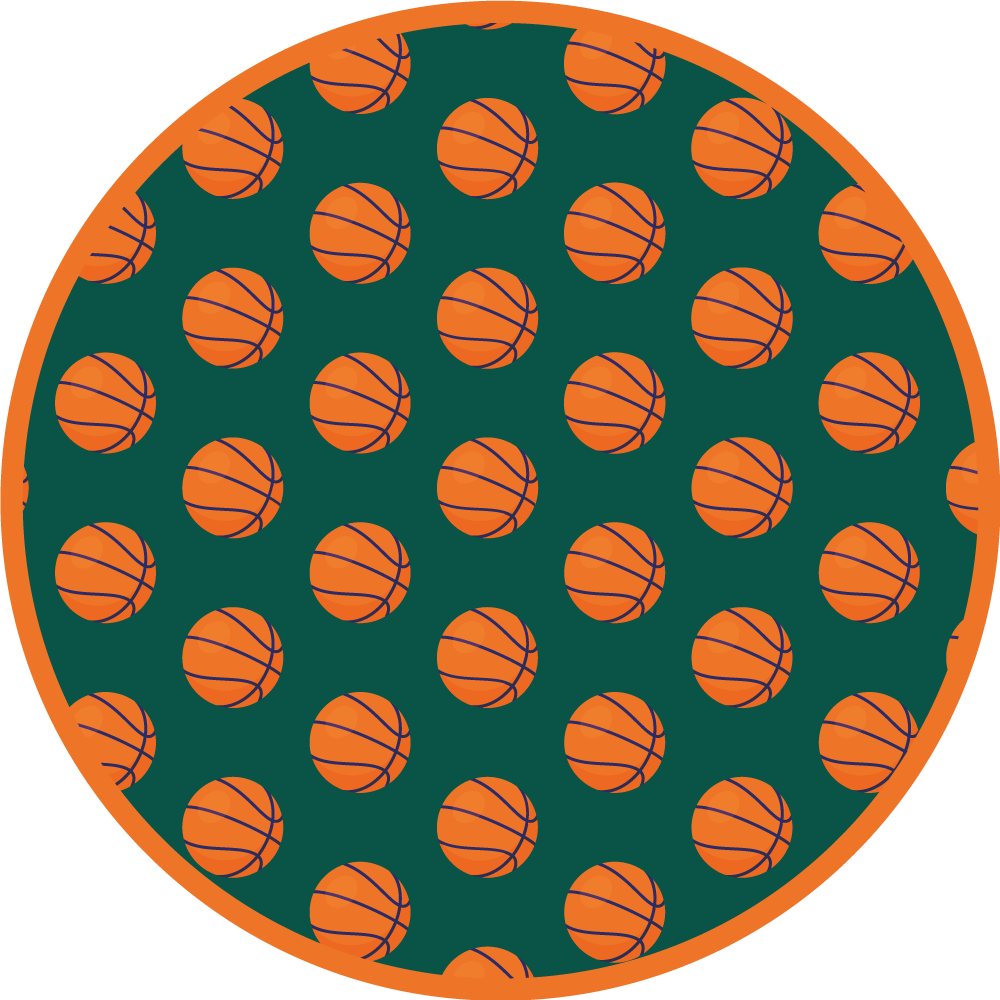 Tapete vinílico de estradas ideia de basquete - TenStickers