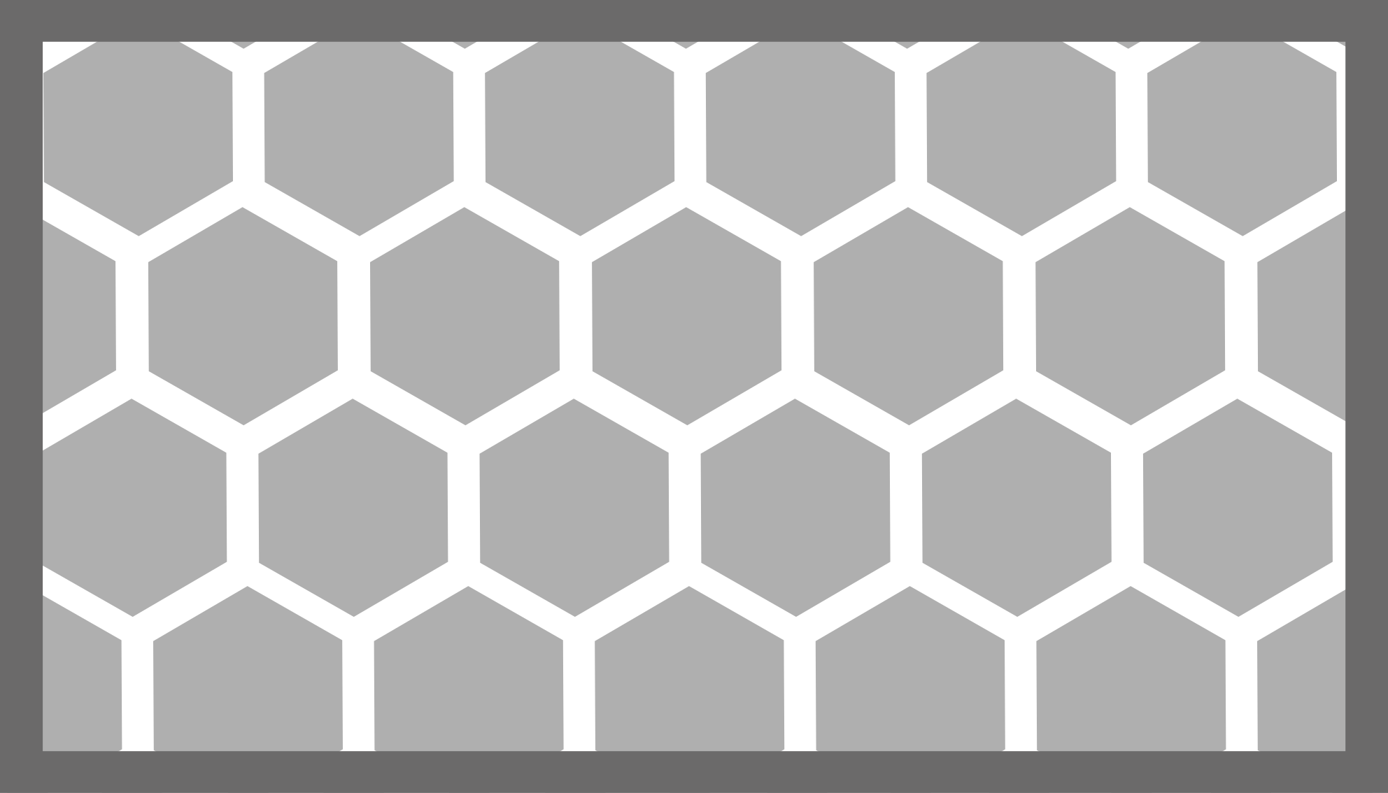 Tapete vinílico geométricas configuração hexagonal - TenStickers