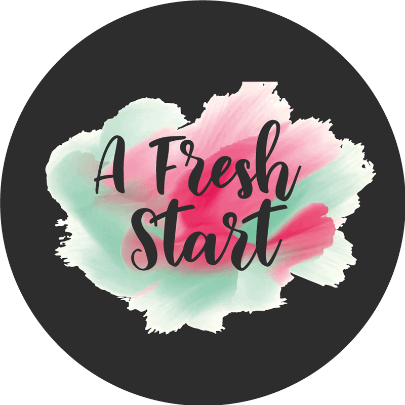 Tapete vinílico frases e textos um novo começo - TenStickers