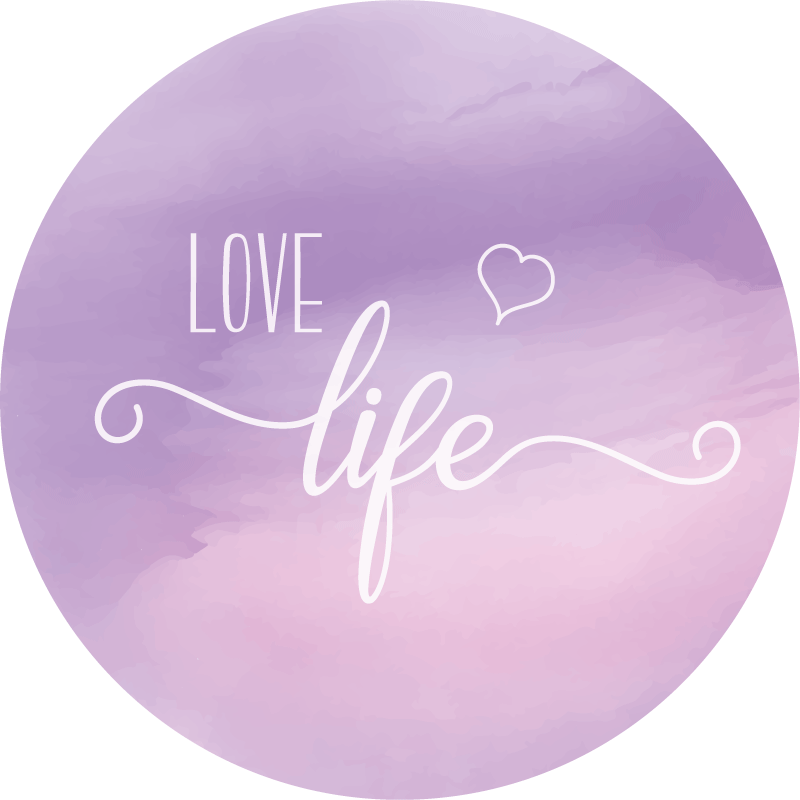 Tapete vinílico frases e textos valorize a vida - TenStickers