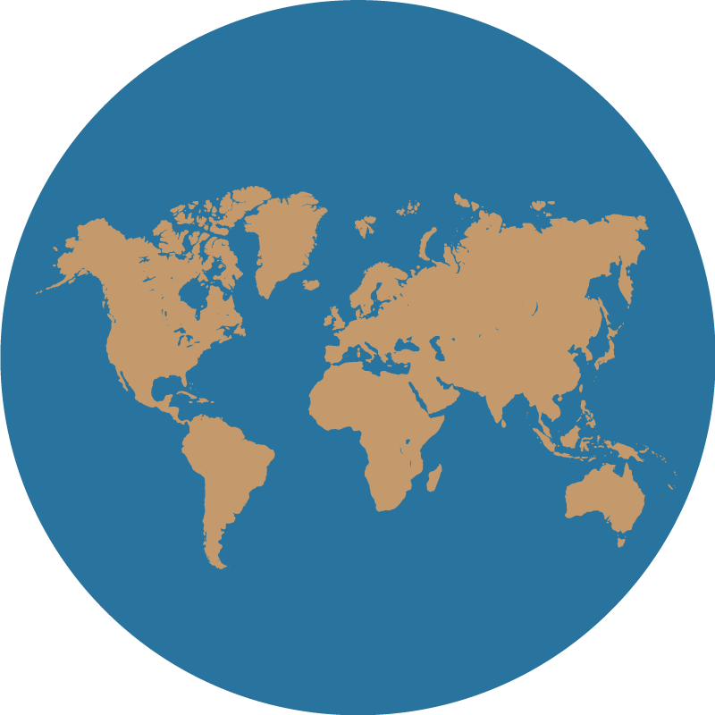 Tapete vinílico de mapa mundial descoberta geográfica - TenStickers