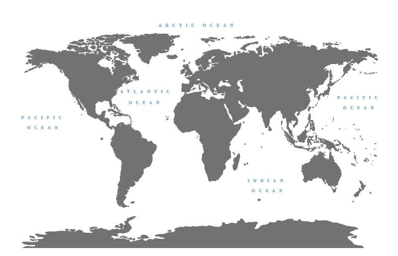 Tapete vinílico sala de estar mapa-múndi estilizado - TenStickers