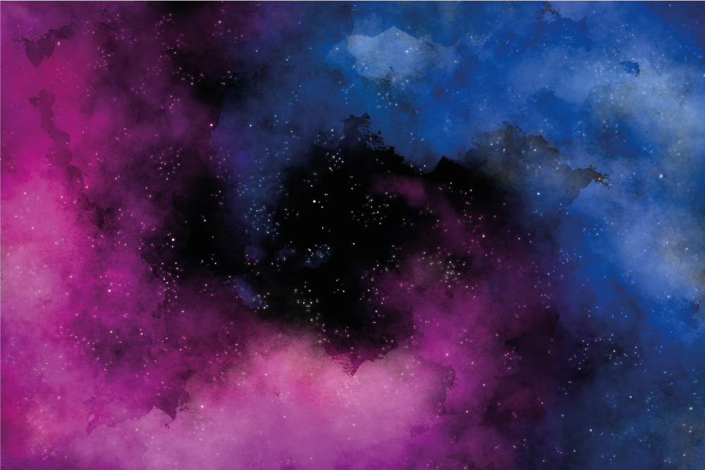 Tapete vinílico estrelas céu noturno cósmico - TenStickers