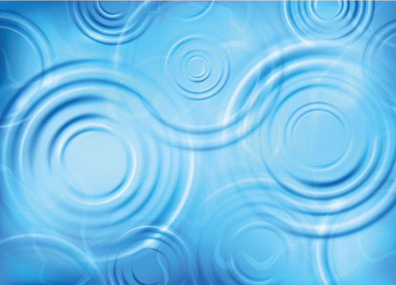 Tapete vinílico casa de banho efeito de água ondulante - TenStickers