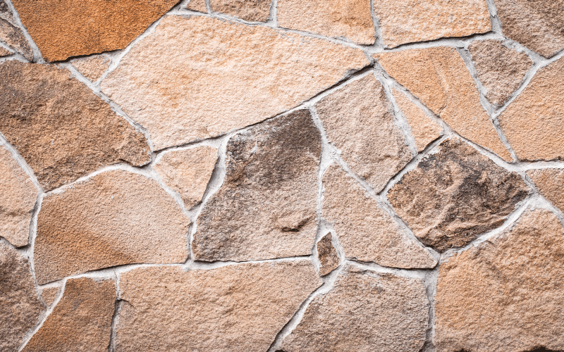 Tapete vinílico de pedras efeito realista terroso - TenStickers