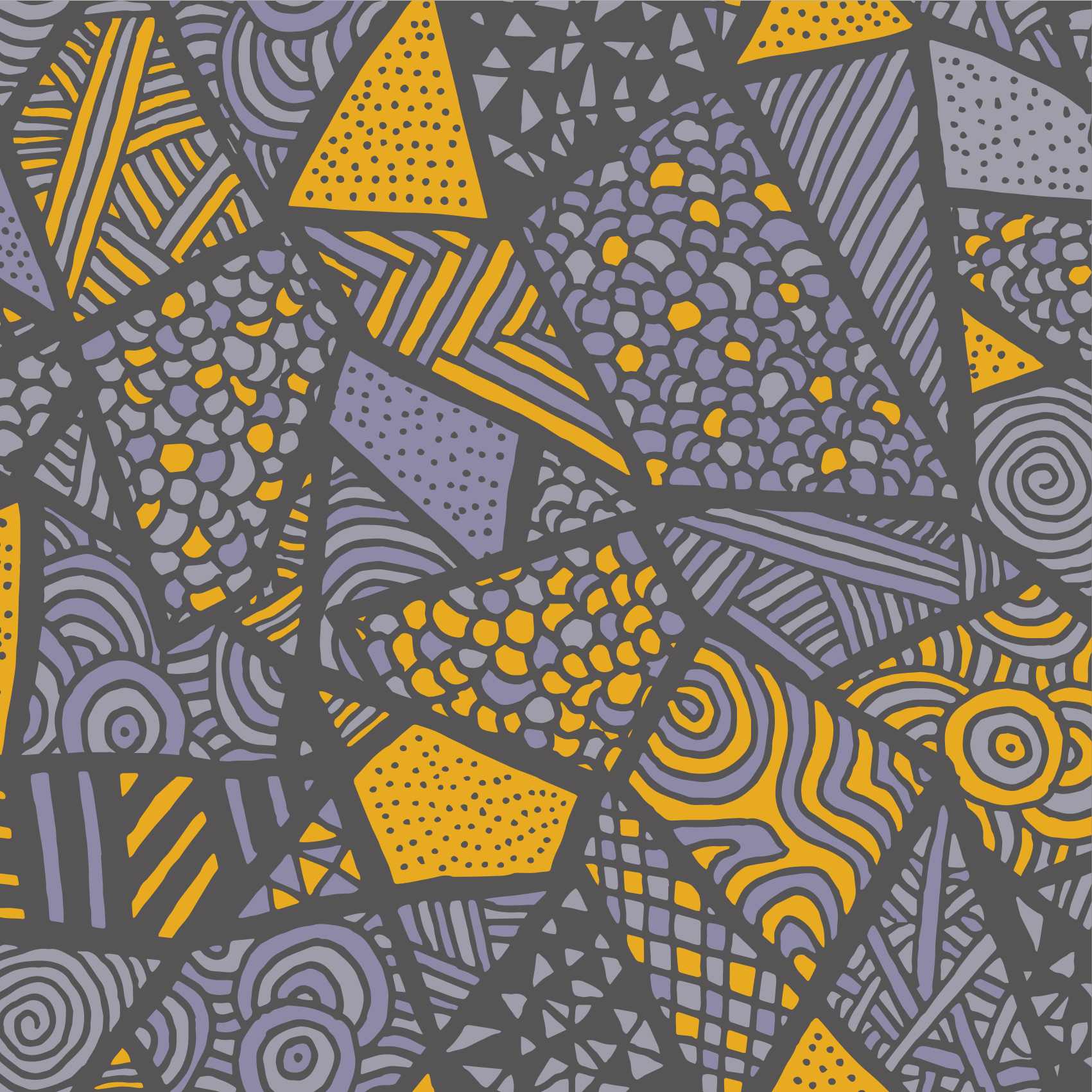 Tapete vinílico geométricas formas cinzas dinâmicas - TenStickers