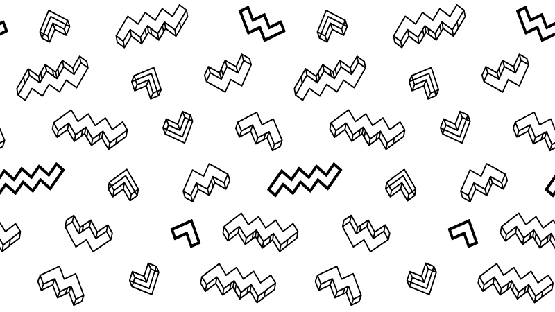 Tapete em vinil infantil padrões angulares ousados - TenStickers