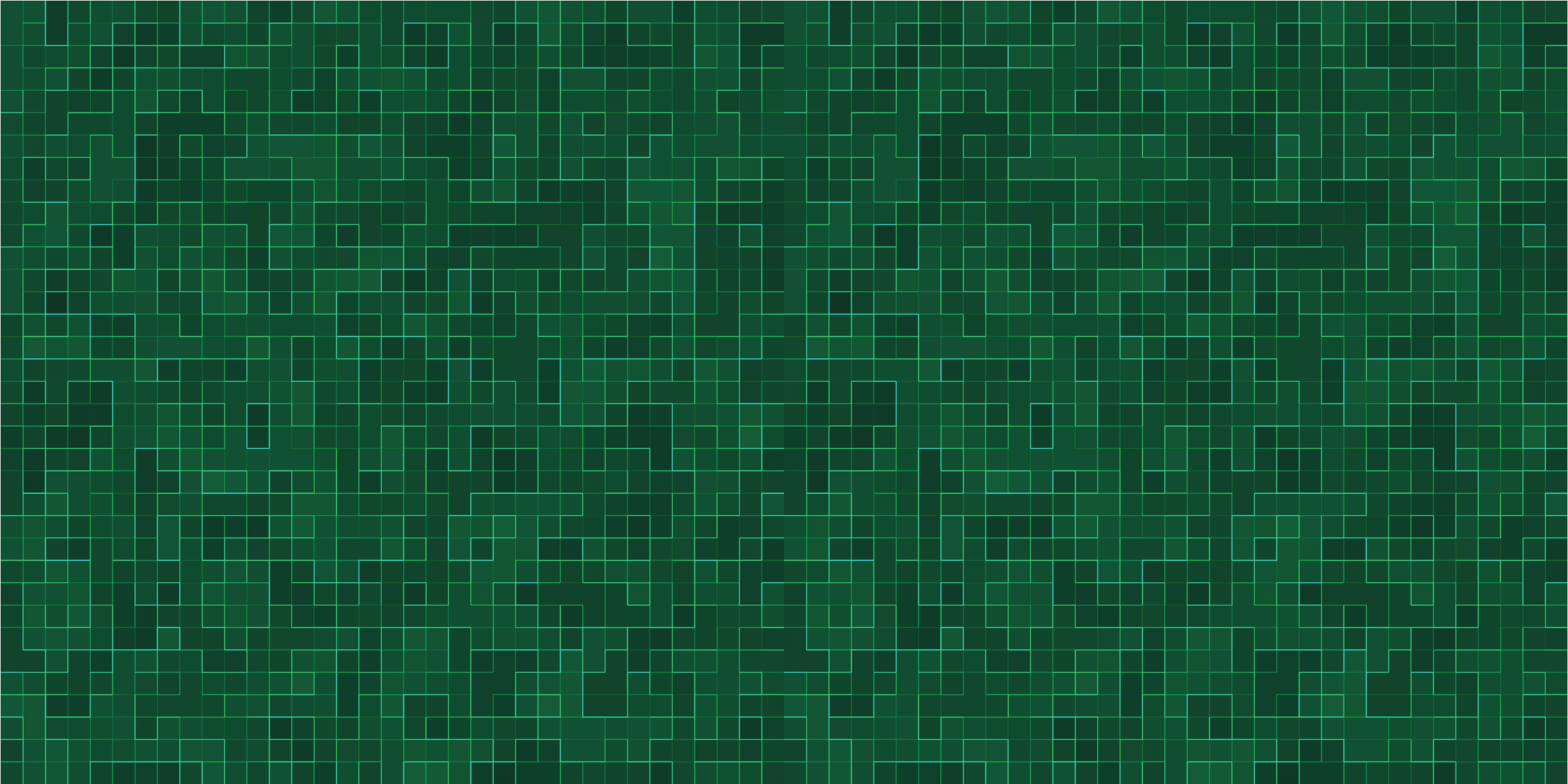 Tapete vinílico geométricas padrão de grade verde - TenStickers