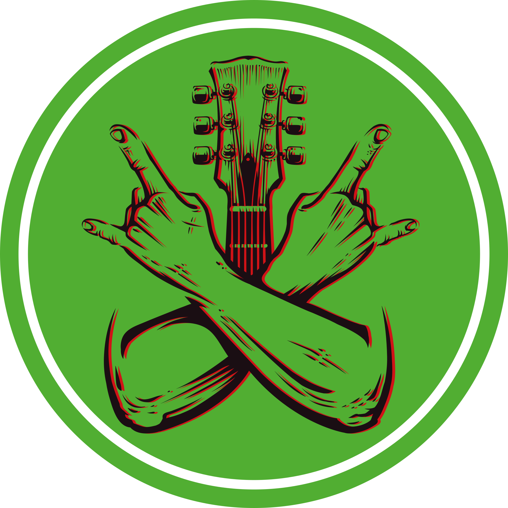 Tapete vinílico redondo arte de gesto de balanço - TenStickers