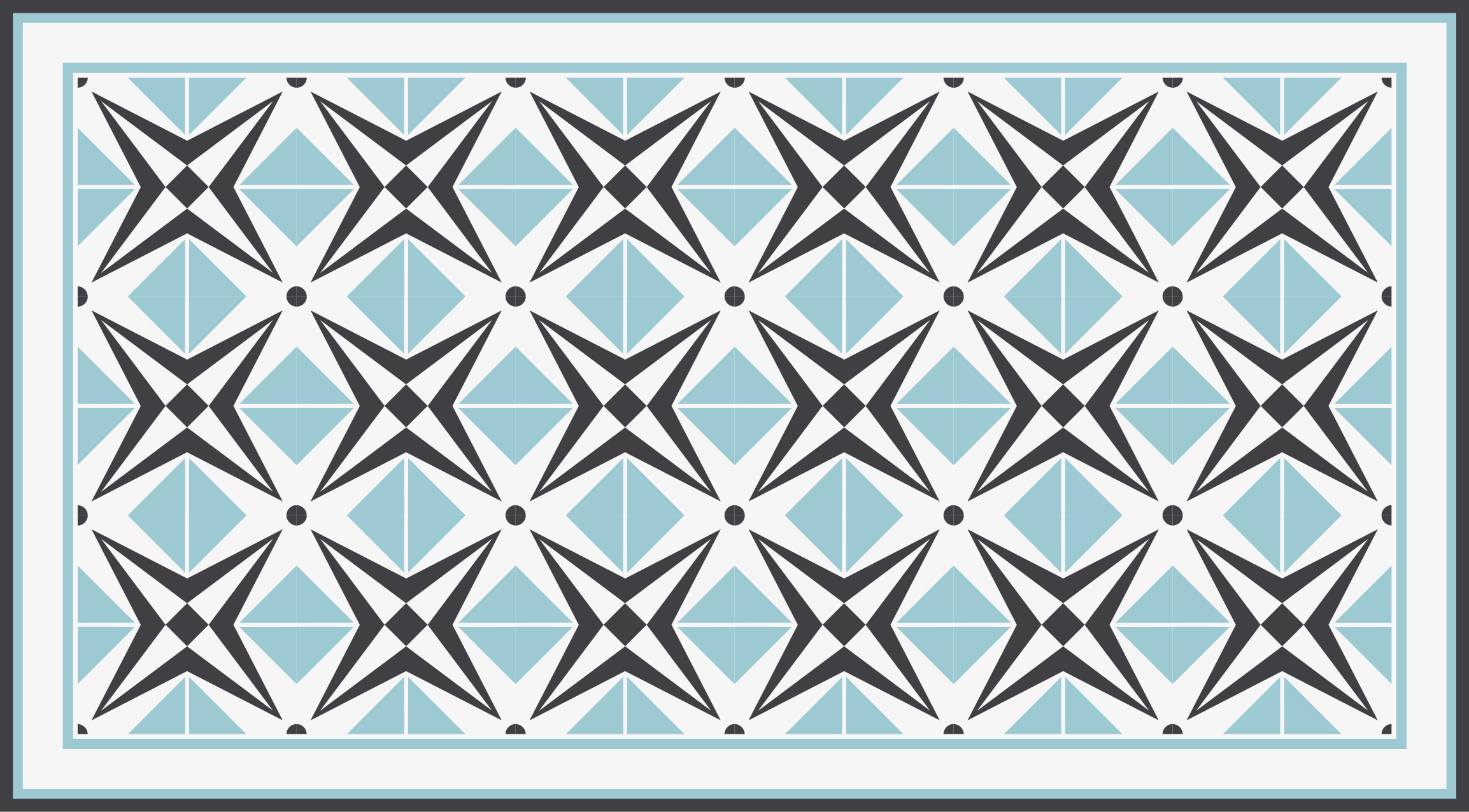 Tapete vinílico mosaico motivo estrela azul - TenStickers