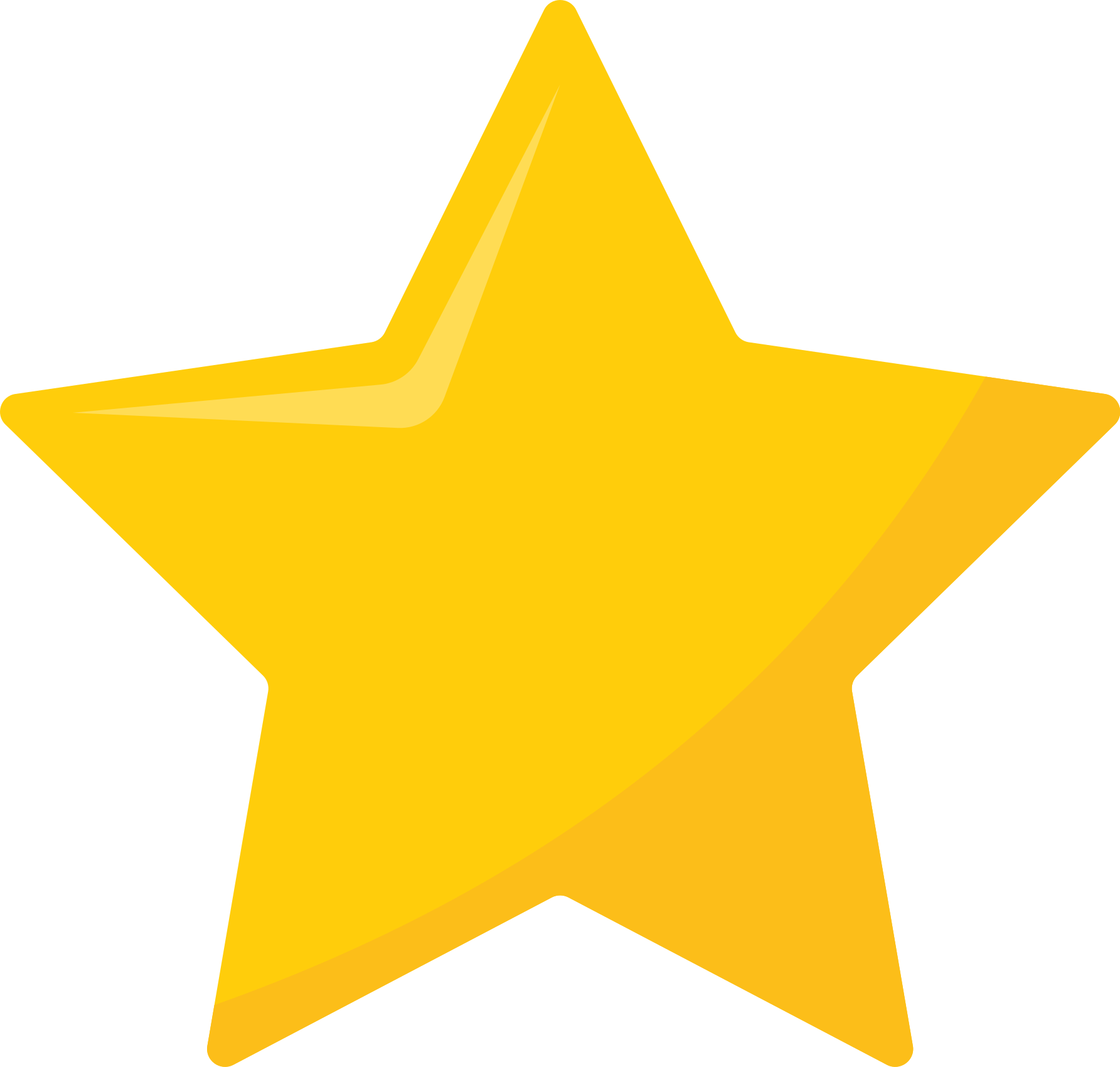 Tapete amarelo clássico estrela de vinil - TenStickers