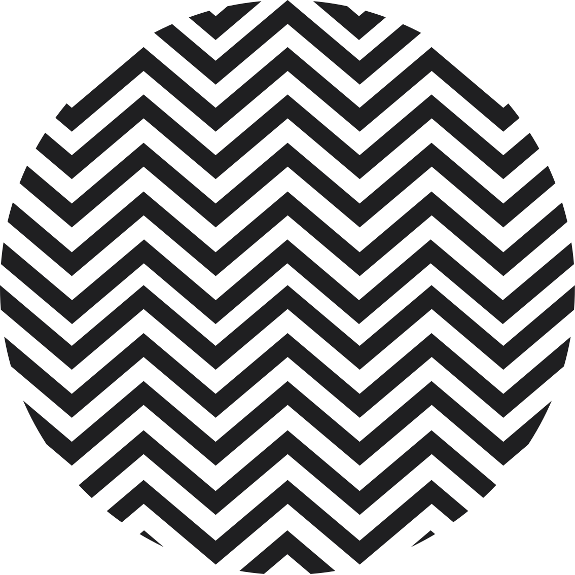 Tapete vinílico geométricas com padrão chevron - TenStickers