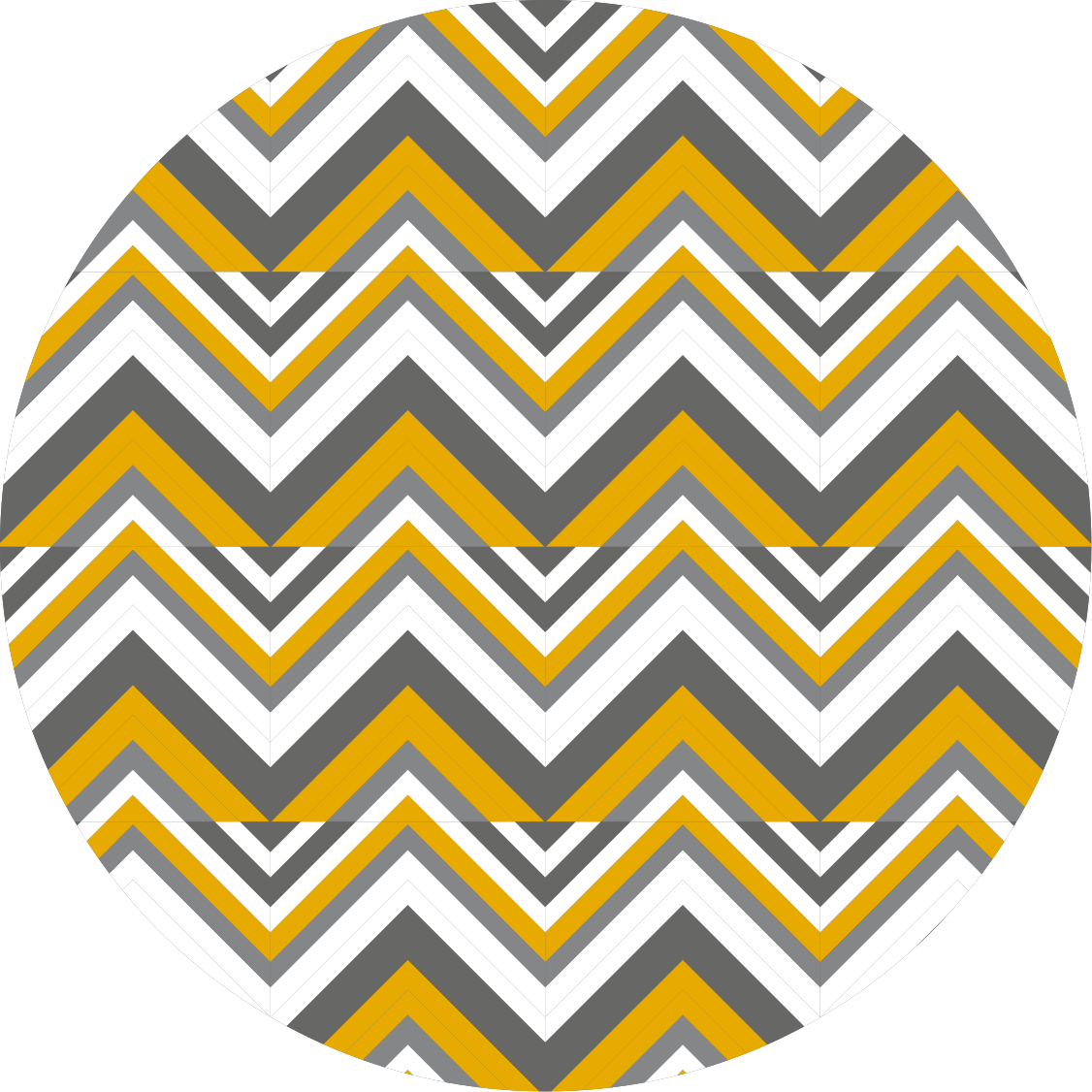 Tapete vinílico geométricas chevron cinza e amarelo - TenStickers