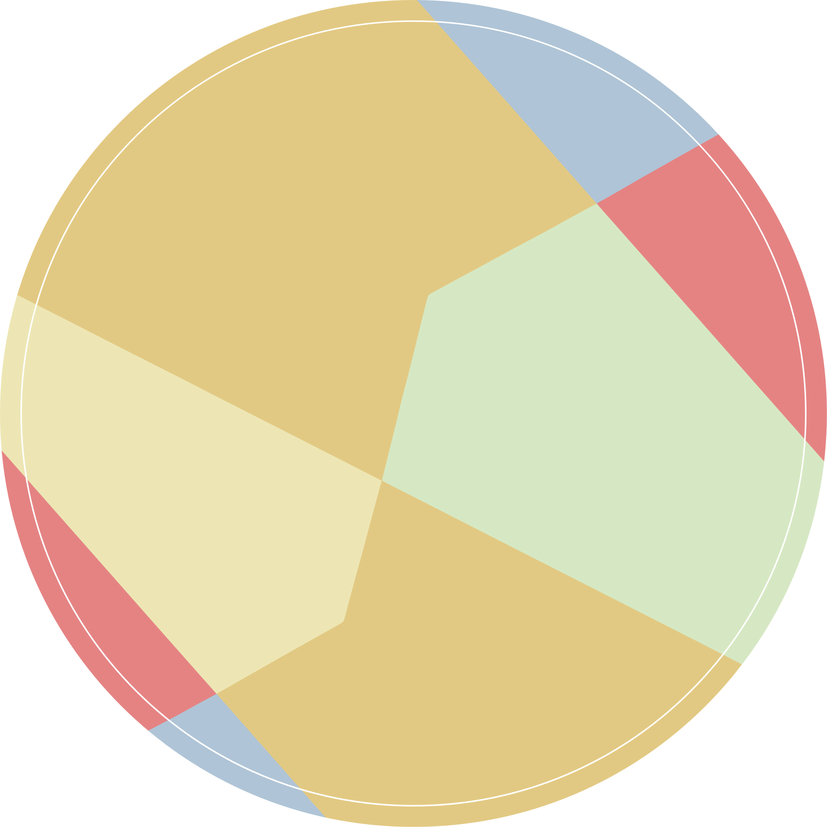 Tapete vinílico geométricas blocos de cores angulares - TenStickers