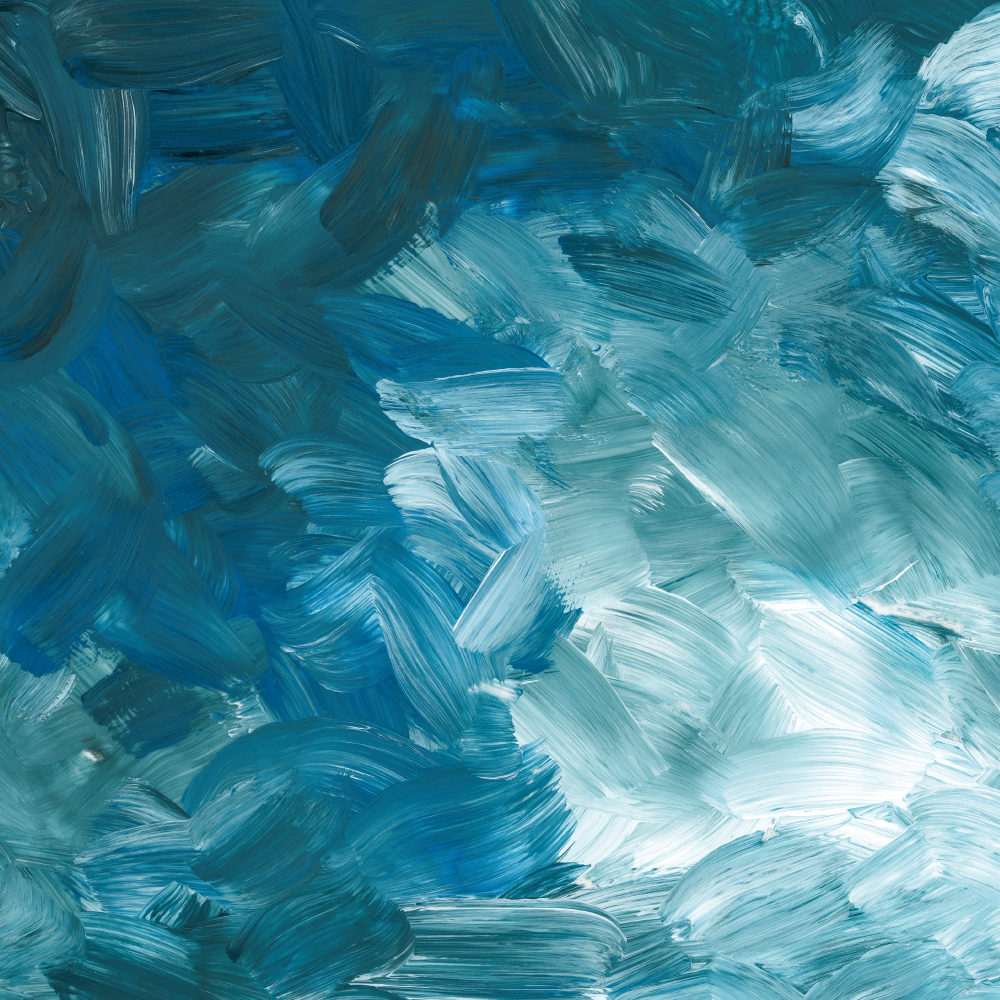 Tapete vinílico outras texturas pinceladas oceânicas - TenStickers