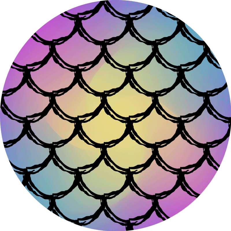 Tapete vinílico de estradas padrão de gradiente de escalas - TenStickers