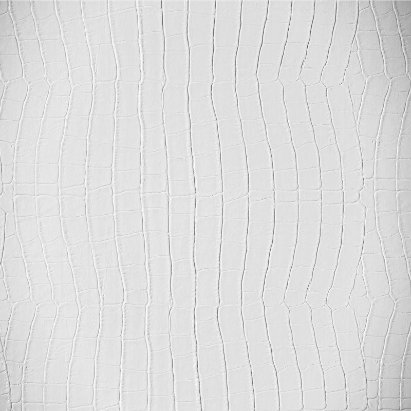 Tapete vinílico texturas pele de crocodilo branca - TenStickers