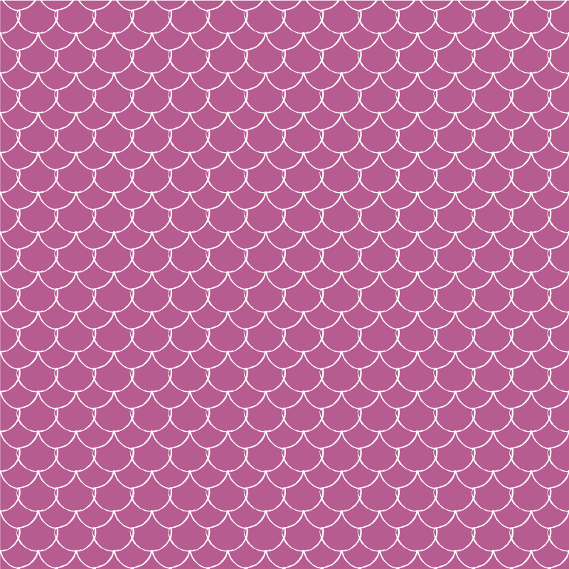 Tapete vinílico estampa de animal escamas de sereia rosa - TenStickers