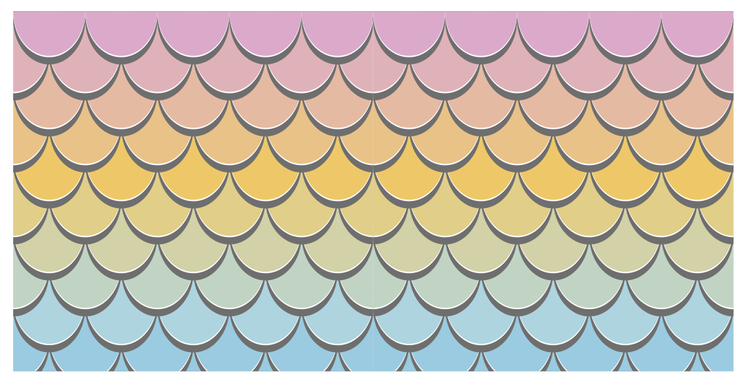 Tapete vinílico outras texturas padrão de escamas coloridas - TenStickers