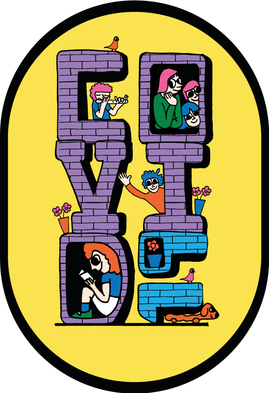 Tapete em vinil infantil personagens da covid em casa - TenStickers