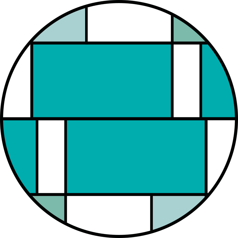 Tapete vinílico moderno com motivo geométrico turquesa - TenStickers