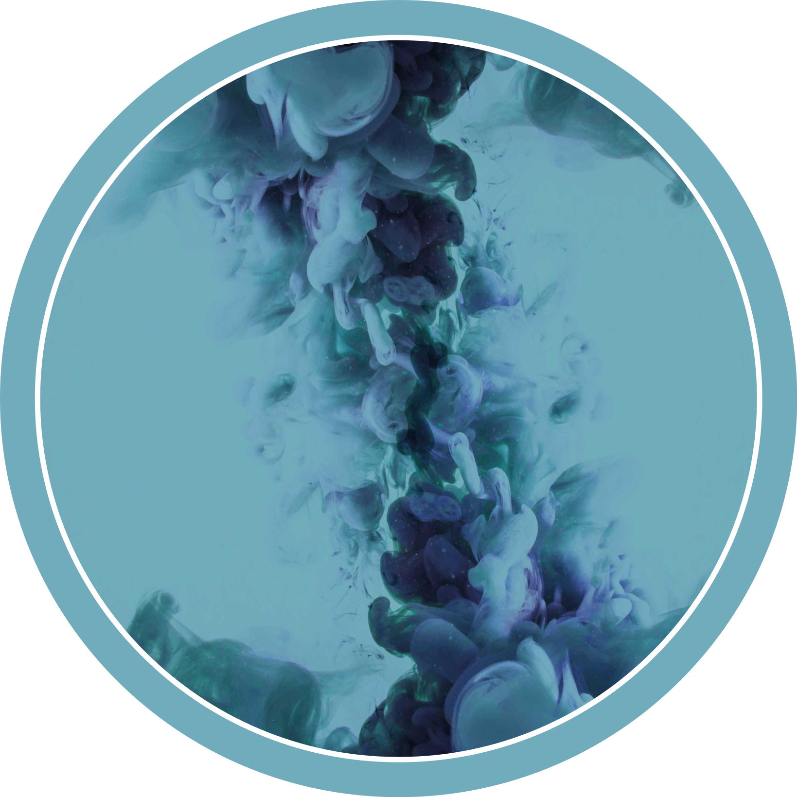 Tapete vinílico casa de banho ondas fluidas azul-petróleo - TenStickers