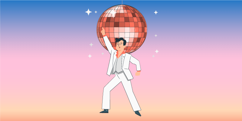 Tapete em vinil infantil clima de festa dançante - TenStickers