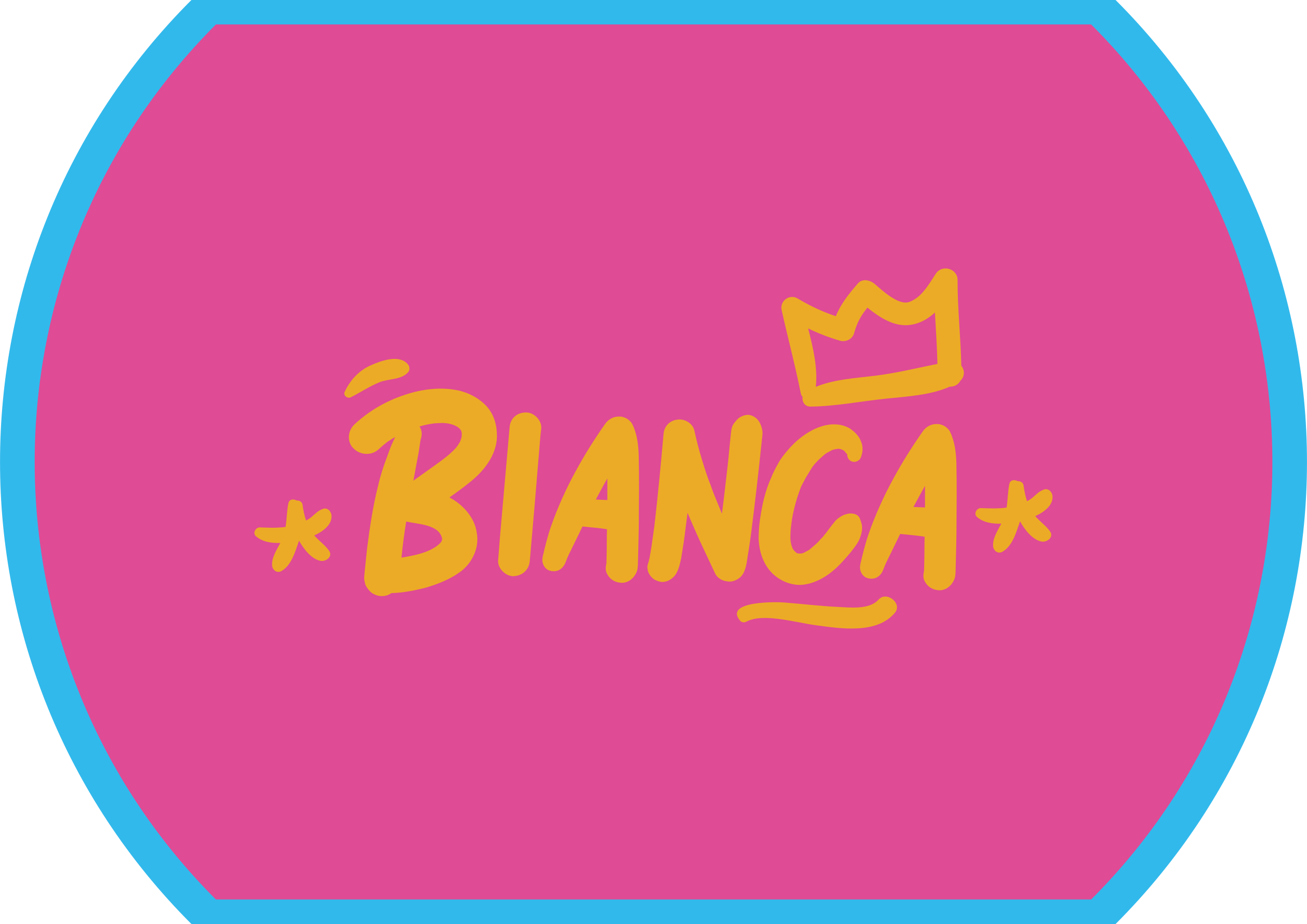 Tapete vinílico com nome bordado em azul - TenStickers